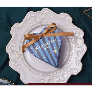 5pcs Heart Shaped Gift Box With Ribbon